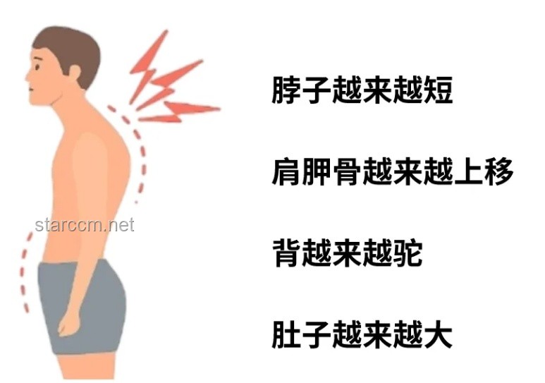 这4个最伤脊柱的姿势，你每天都在做？：蜷缩睡姿、低头玩手机、跷二郎腿、弯腰做家务的对比分析